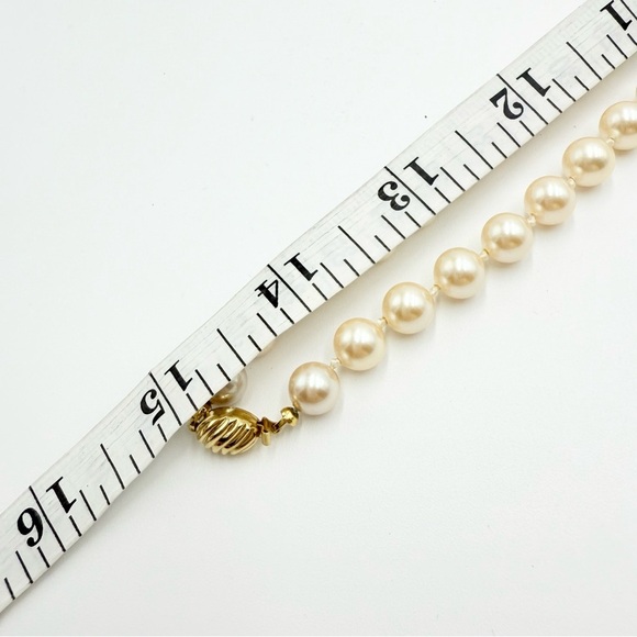 Vintage Marvella Signed Cream Faux Pearls Beaded Necklace - Picture 8 of 8